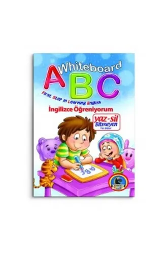 Whiteboard ABC First Step in Learning English / Yaz-Sil Bitmeyen Yazı Defteri