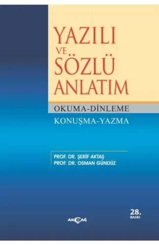 Yazılı ve Sözlü Anlatım