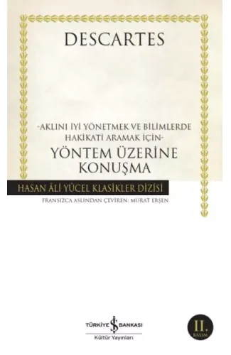 Yöntem Üzerine Konuşma - Hasan Ali Yücel Klasikleri