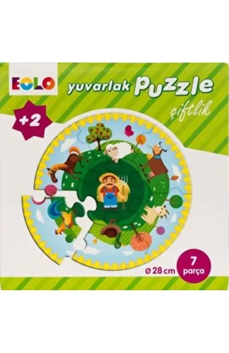 Yuvarlak Puzzle-Çiftlik