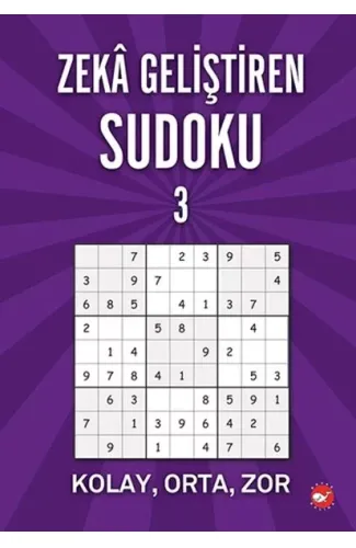 Zeka Geliştiren Sudoku 3 - Kolay - Orta - Zor