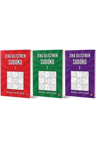 Zeka Geliştiren Sudoku Seti (3 Kitap Takım)